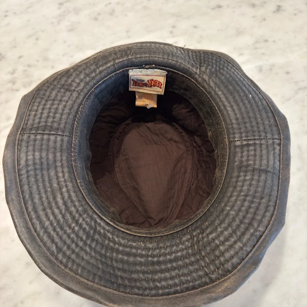 YAK & YETI Kids‎ Bucket Hat Distressed Washed Black Cotton Outdoor Sun Hat